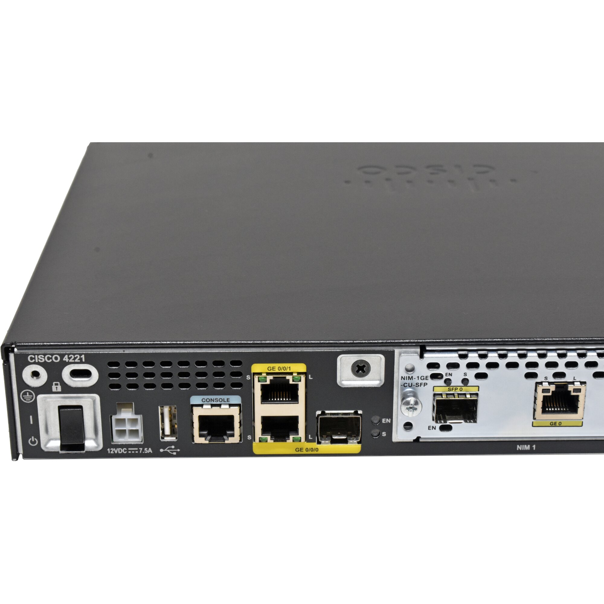 Cisco 4200 Series ISR4221/K9 GE Integrated Services Router +WAN NIM-1GE ...