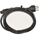Netzkabel 1,7m Schuko Typ J - C5 Mickey-Mouse schwarz
