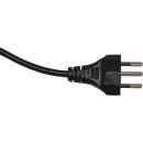 Netzkabel 1,7m Schuko Typ J - C5 Mickey-Mouse schwarz