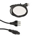 Netzkabel 1,7m Schuko Typ J - C5 Mickey-Mouse schwarz