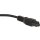 Netzkabel 1,7m Schuko Typ J - C5 Mickey-Mouse schwarz