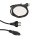 Netzkabel 1,7m Schuko Typ J - C5 Mickey-Mouse schwarz