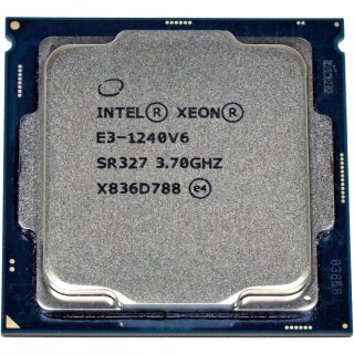 Intel Xeon Processor E3-1240 V6 Quad-Core 3.70 GHz 8 MB Cache SR327 FCLGA1151