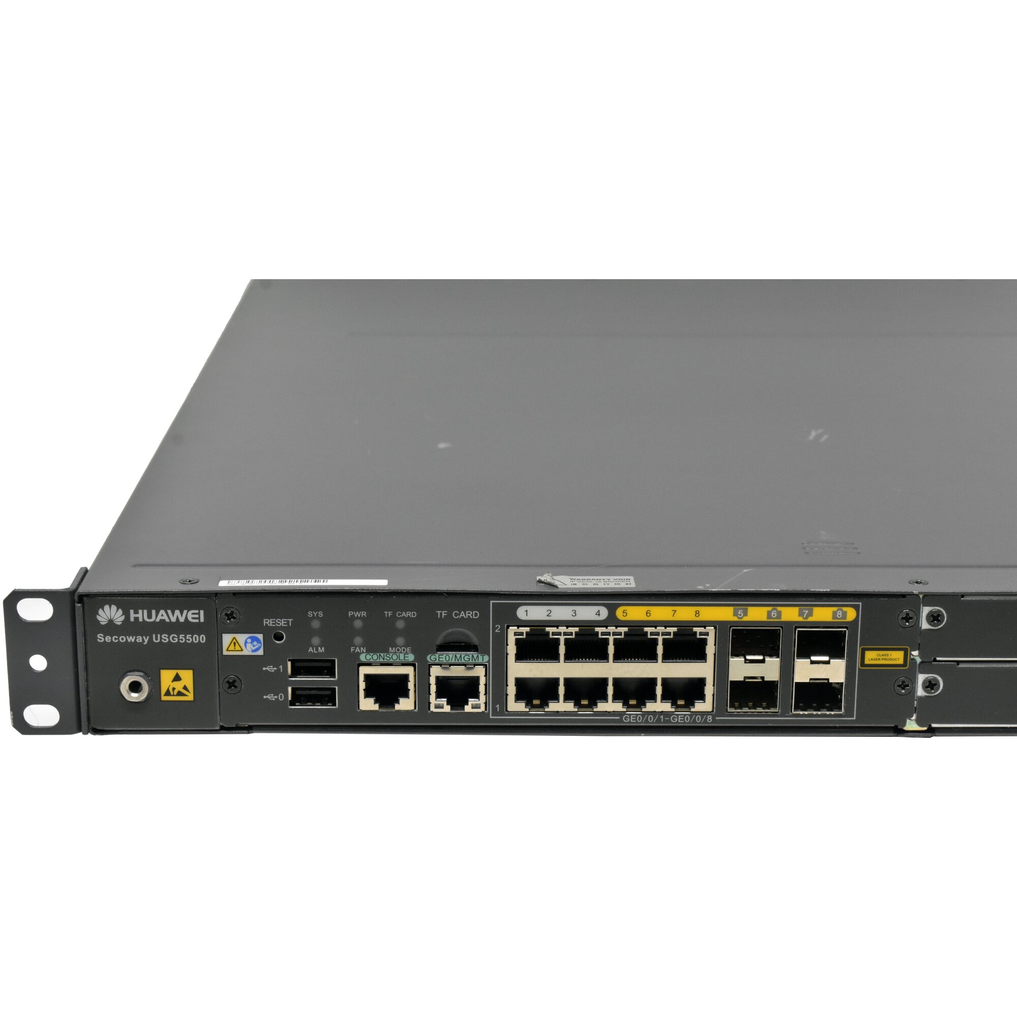 Huawei Secoway USG5530-S 8-Port RJ-45 GE Security Gateway 4x 1G SFP 2x ...