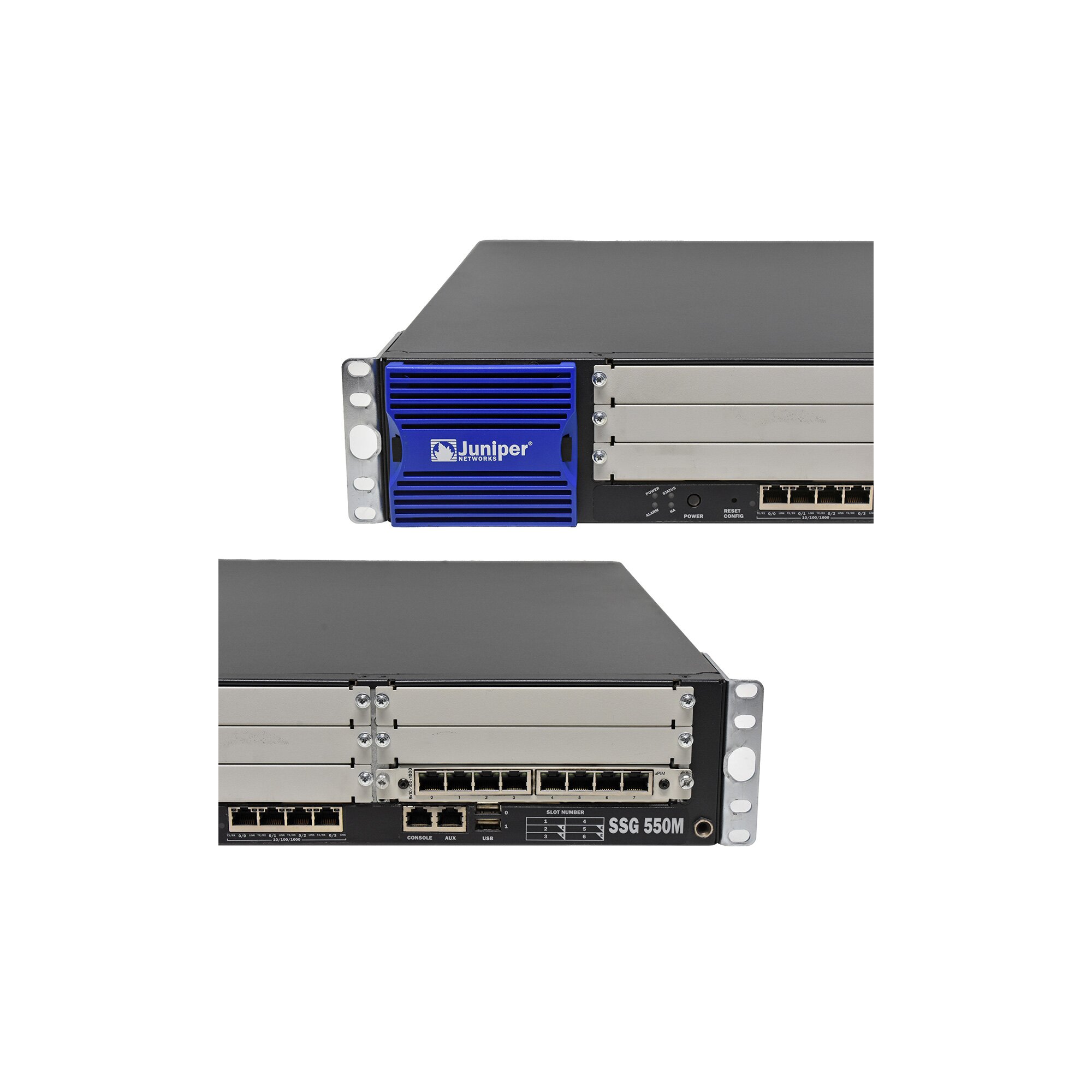 Vpn Rack Juniper SSG 550M 12-Port RJ-45 GE VPN Firewall 2x PSU +Module 710 ...