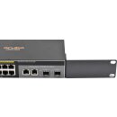 HP Aruba 2530-8G J9774A 8-Port RJ-45 PoE+ GE Switch 2x 1G RJ-45 2x 1G SFP no PSU +Rack Ears