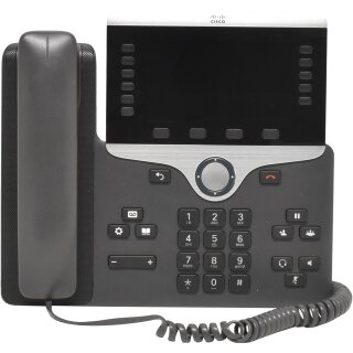 Cisco UC Phone CP-8861 IP VoIP Phone Charcoal Stand Handset CP-8861-K9