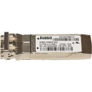 Avago GBIC AFBR-703SMZ-NA2 10GB SFP+ 850nm 300m SWL Transceiver 332-00279R6+A1