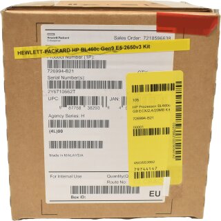 HP 726994-B21 Intel Xeon E5-2630v3 2.4GHz CPU Kit + Heatsink für ProLiant BL460c G9 NEU