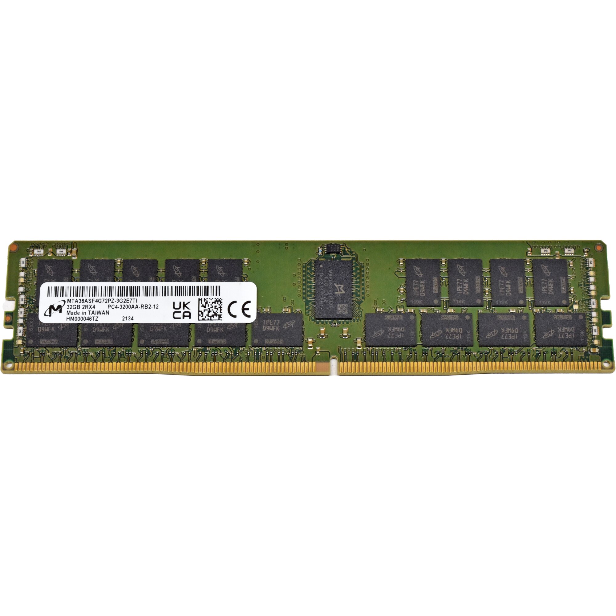 EMC Micron 32GB 2Rx4 PC4-3200AA-RB2-12 DDR4 RAM 100-250-034-00 ...