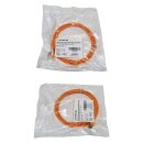 Dätwyler 2m 65376000DY Copper Patch Cord RJ-45 Cat.6A IEC orange NEW NEU