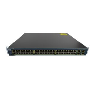 Cisco Catalyst WS-C3560G-48PS-S 48-Port PoE Gigabit Ethernet Switch 4x SFP Rack Ears