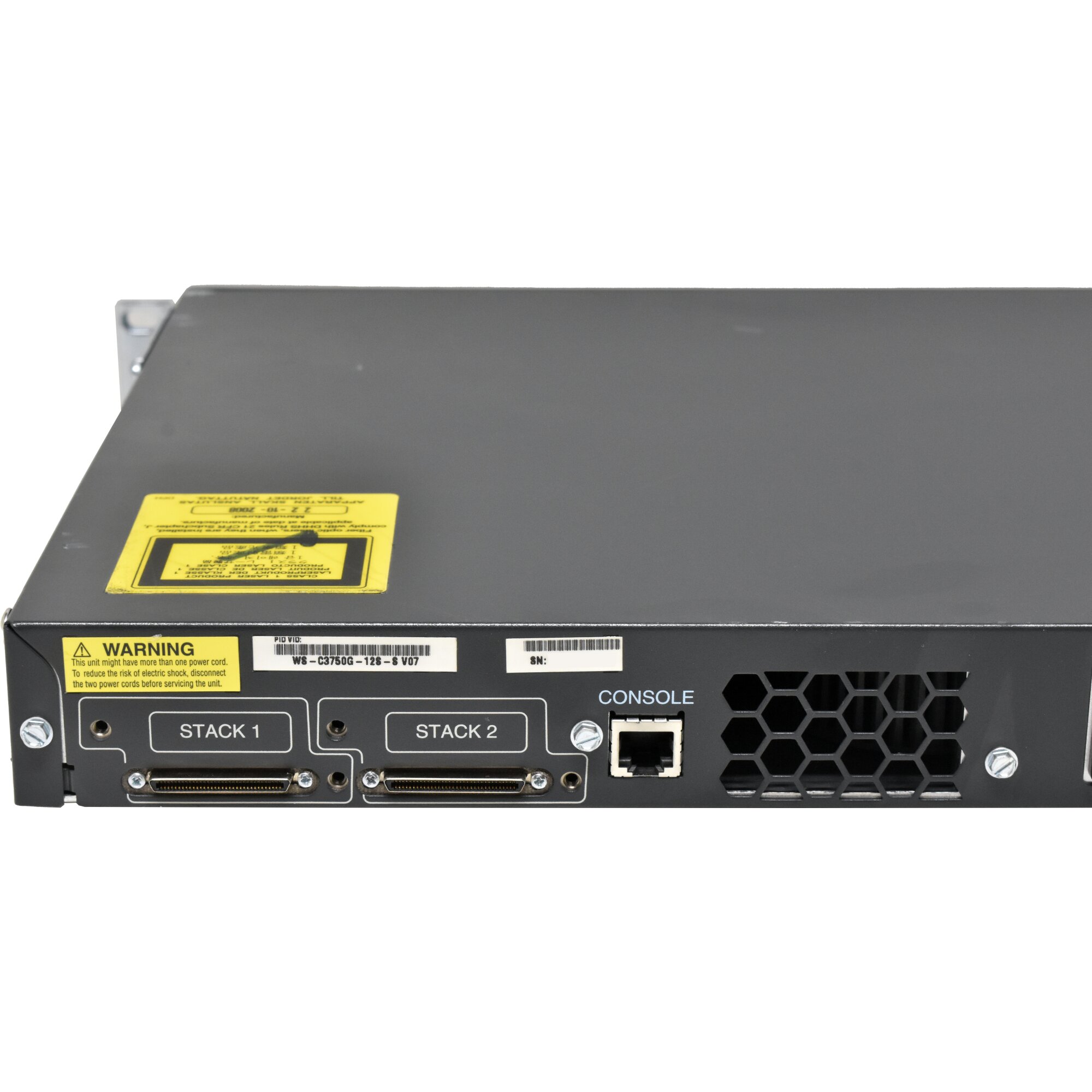 Cisco Catalyst WS-C3750G-12S-S 12 Ports SFP Ethernet Switch Rack Ears ...