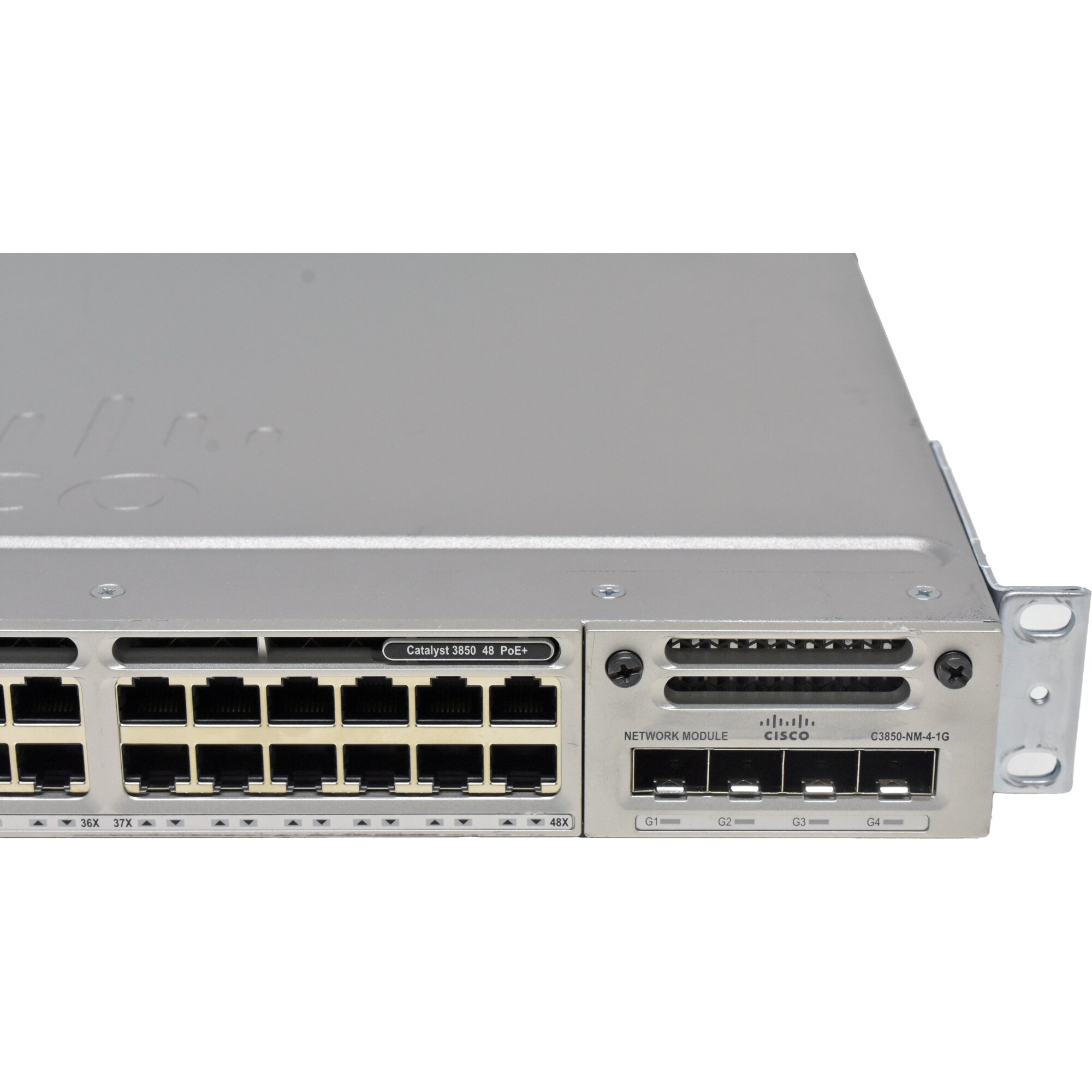 Cisco Catalyst WS-C3850-48P-L 48-Port PoE+ GE Switch + Module C3850-NM ...