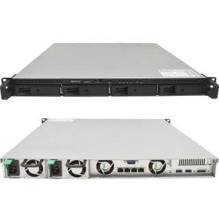 Synology RS820RP+ NAS Rack Station Intel Atom C3538 CPU 2GB DDR4 Ohne Festplatten 4x Rahmen