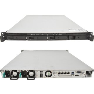 Synology RS815RP+ NAS Rack Station Intel Atom C2538 CPU 2GB DDR3 Ohne Festplatten 4x Rahmen