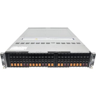 Supermicro CSE-217B Server 4xNode X11-DPT-B 8xSilver 4216 512GB PC4 4x480 GB SSD 24x2,5 Rail Kit