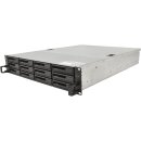 Synology RS2414RP+ NAS Rack Station Intel Atom Dual Core CPU 2GB DDR3 Ohne Festplatten 12x Rahmen