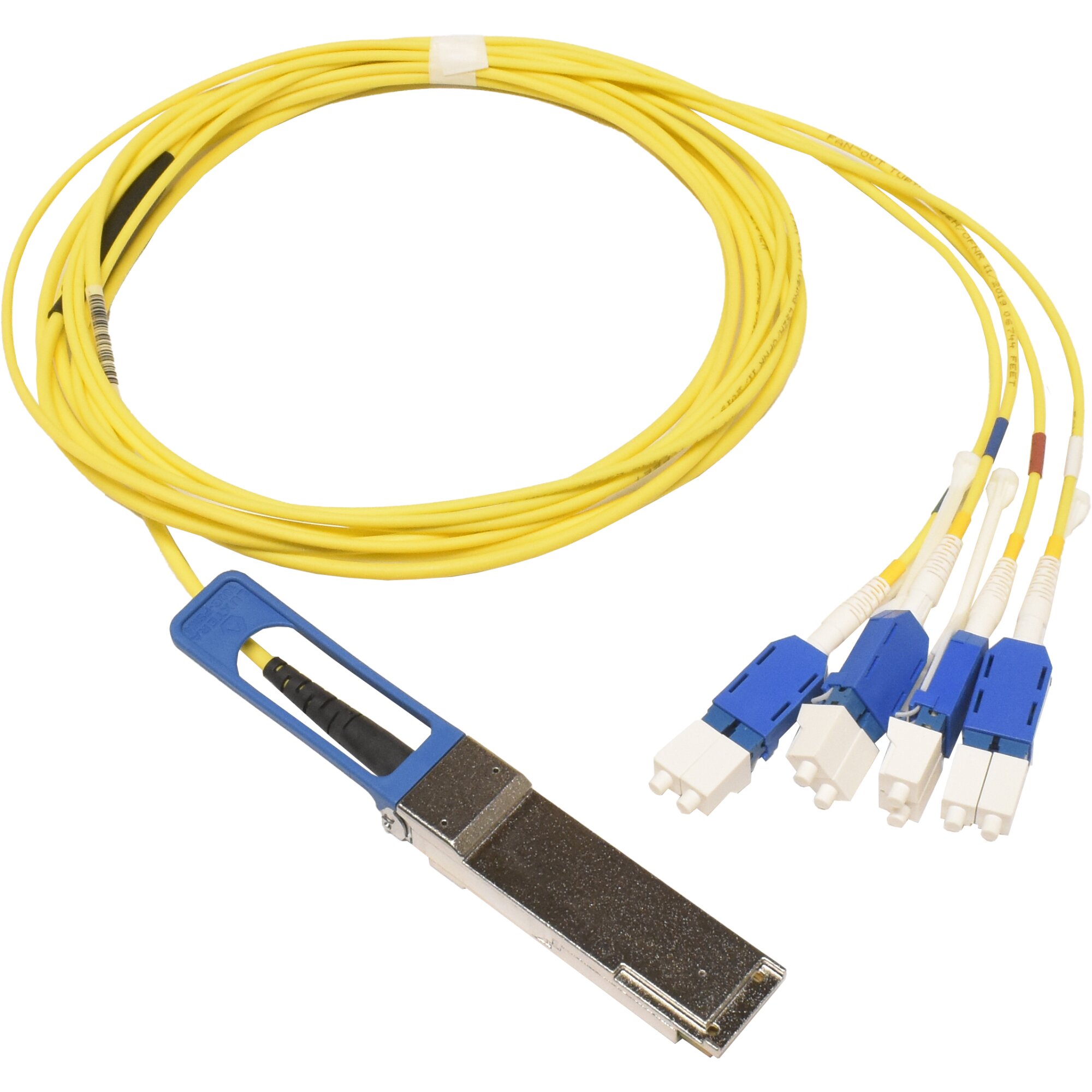 Delta QSFP-100GB4FDRA 2.7m 100G PSM4 QSFP+ auf 4x 25G duplex LC Cable ...