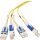 Delta QSFP-100GB4FDRB 1.8m 100G PSM4 QSFP+ auf 4x 25G duplex LC Cable