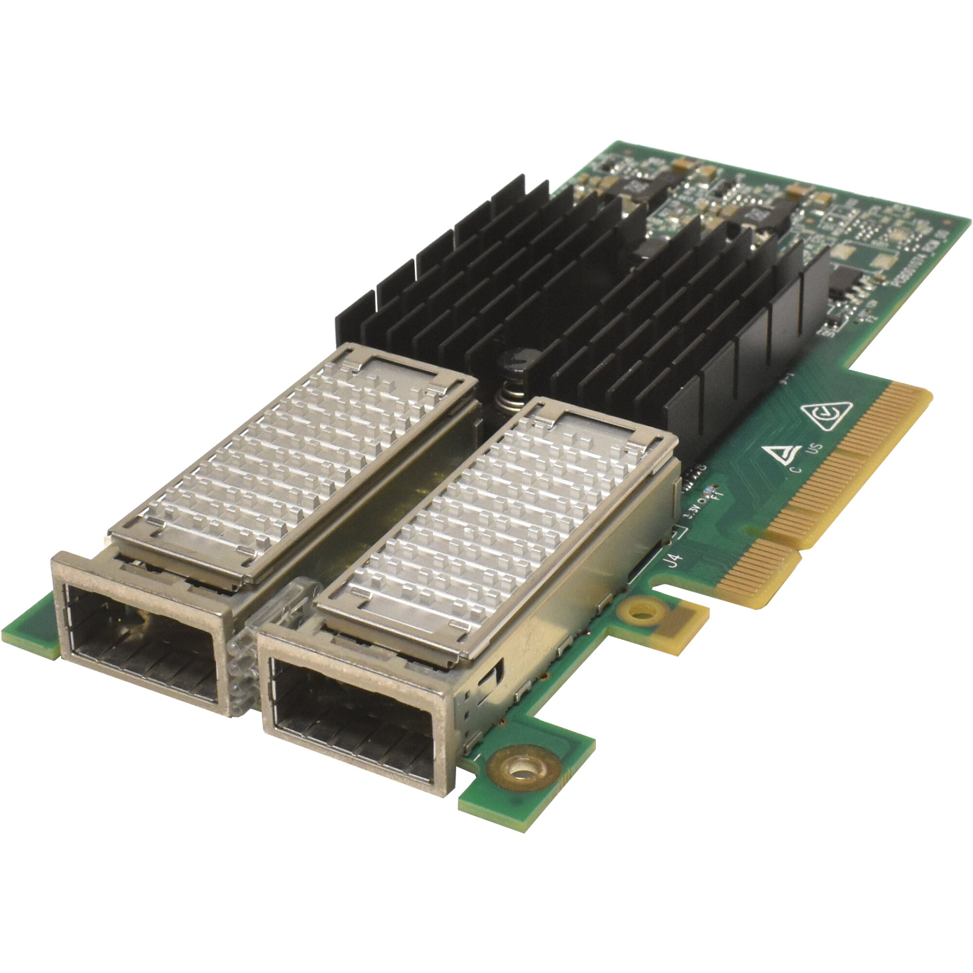 2枚Mellanox CX354A-FCBT ConnectX-3 40GbE Amazon | Mellanox ConnectX-3 CX354A デュアル 40GbE QSFP - MCX354A