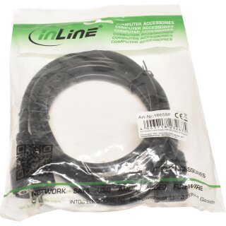 InLine 2m IEC320 / C19 16A 16658F 3G1.5mm schwarz Netzkabel NEU