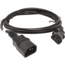 InLine 1.8m C14-C13 16632 Netzkabel schwarz / black NEU