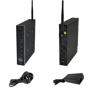 Dell Wyse 5070 Thin Client Intel J4105 1.5GHz CPU 4GB PC4 16GB eMMC Wifi USB 3.0 1xAntene 1xNetzteil