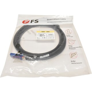 FS Q28-PC05 5m 100GbE QSFP28 Passive DAC Twinax Kabel NEU