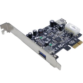 Sunrich U-720 2-Port USB 3.0 PCIe x1 Adapter Card for Fujitsu Primergy TX150 FP