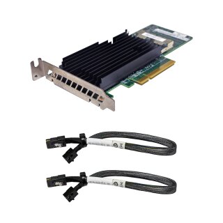 Intel G35828-312 8-Port SAS 6G PCIe x8 RAID Controller +Cable LP