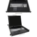 Haitwin-Delphin Korat 17" KVM Rack Console DE Keyboard +Rack Rails +PSU