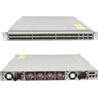 Cisco Nexus N9K-C93180YC-FX 48-Port SFP+ 25GE Switch 6x 40G/100G QSFP28 Rack Ears