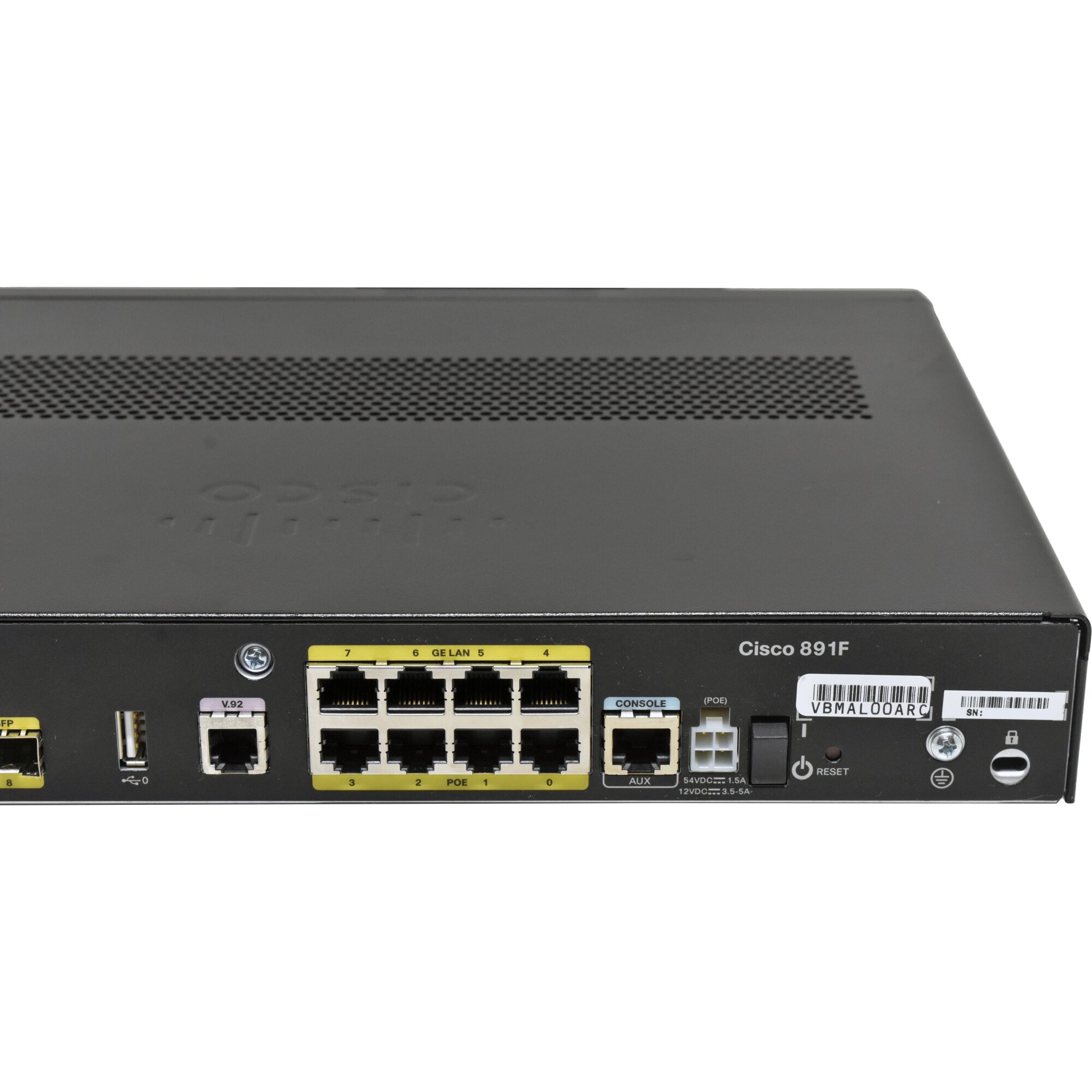 Cisco Isdn Router Cisco C891F-K9 8-Port RJ-45 GE 4x PoE integrated Services Router +SFP ...