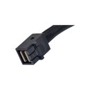 Amphenol 12G MiniSAS HD Data Cable 0,4m RHS36-3655 SFF-8643 - SFF-8643 angled
