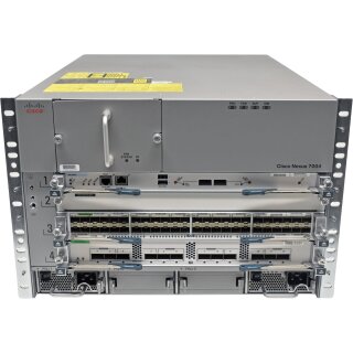 Cisco Nexus 7004 N7K-C7004 +Modules N7K-F312FQ-25 N7K-F248XP-25E N7K-SUP2E 2x PSU