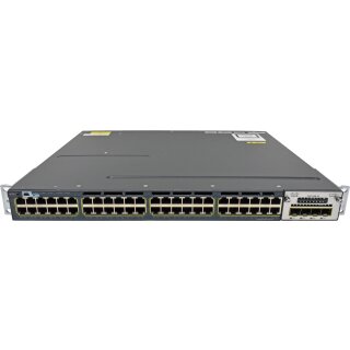 Cisco WS-C3560X-48T-S 48-Port RJ-45 GE Switch +Module C3KX-NM-1G 2x PSU Rack Ears