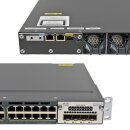 Cisco WS-C3560X-48T-S 48-Port RJ-45 GE Switch +Module C3KX-NM-1G 2x PSU Rack Ears
