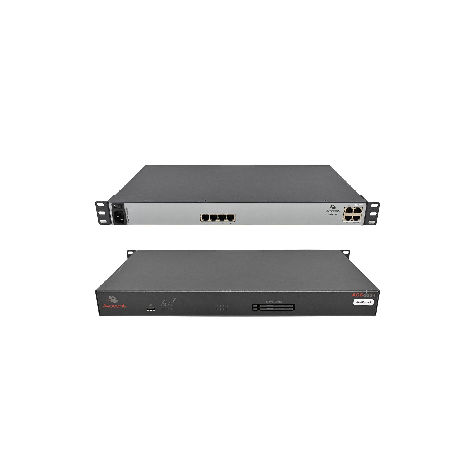 Avocent Rack Console Avocent ACS6004SAC 4-Port Advanced Console Server 520-760-505 +PC Card ...
