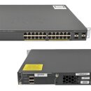 Cisco WS-C2960X-24PS-L 24-Port PoE+ GE Switch 4x SFP GE +Stack Module +Rack Ears