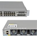 Cisco Catalyst WS-C3850-24P-S 24-Port PoE+ GE Switch + Module C3850-NM-4-1G 1x PSU Rack Ears