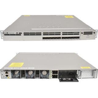 Cisco Catalyst WS-C3850-12S-S 12-Ports SFP GE Switch 1x PSU Rack Ears