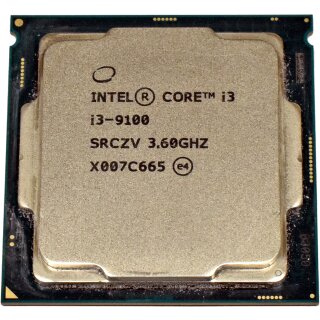 Intel Core Processor I3-9100 Quad-Core 3.60GHz 6MB Smart Cache FCLGA1151 SRCZV
