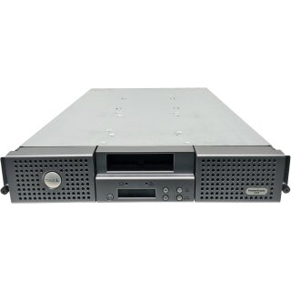 Dell PowerVault 124T 01YM54 LTO-5 SAS Tape Autoloader 16 Slots 2 Magazines +Rack Ears