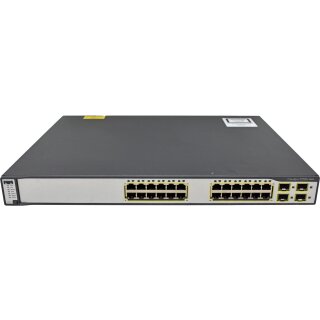 Cisco WS-C3750G-24TS-S1U 24-Port RJ-45 Stackable GE Switch 4 x SFP