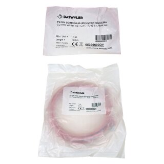 Dätwyler 5m 65366600DY Copper Patch Cord RJ-45 Cat.6A IEC red NEW NEU