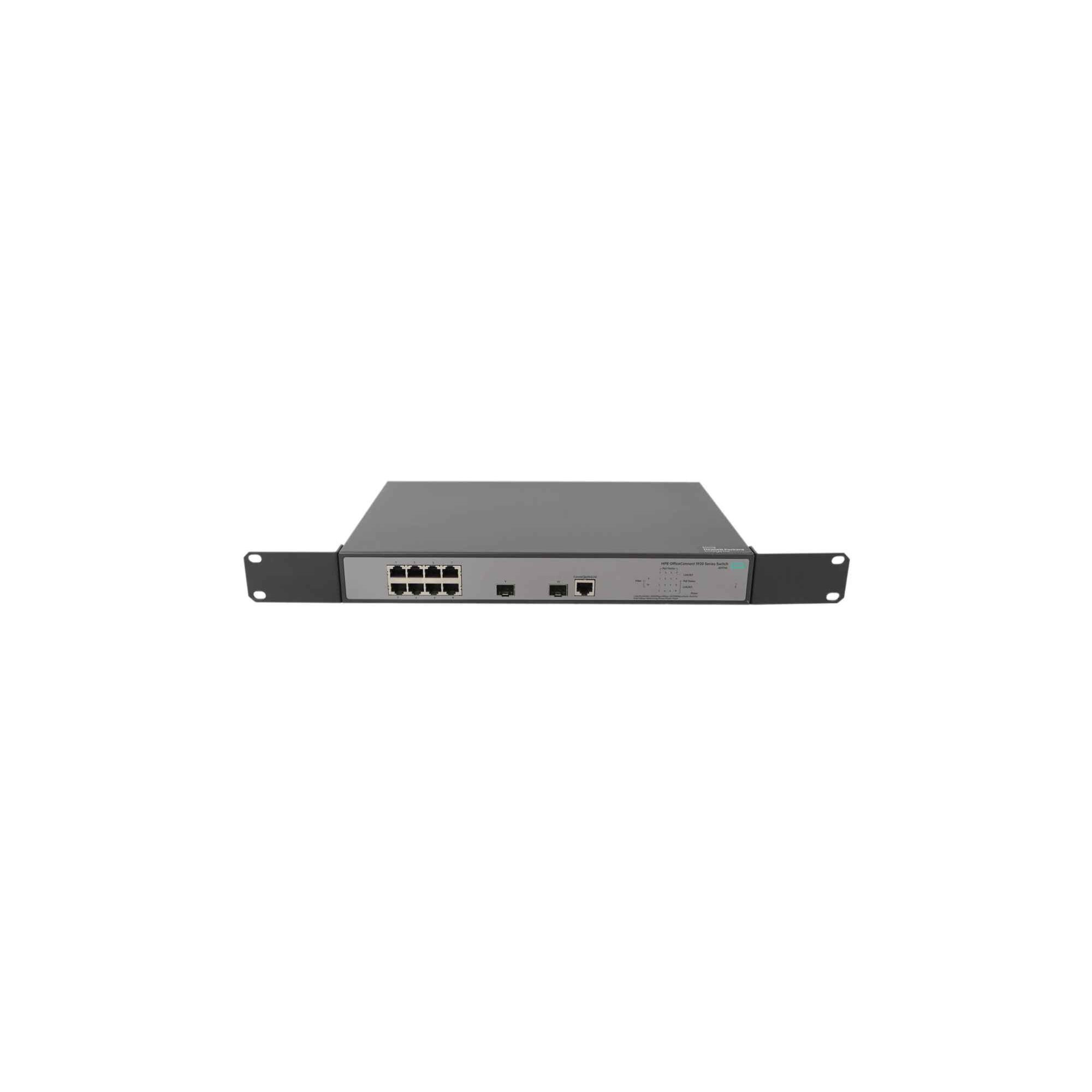 HP 1920-8G-PoE+ JG921A 8-Port RJ-45 PoE+ GE Switch 2x SFP +Rack Ears