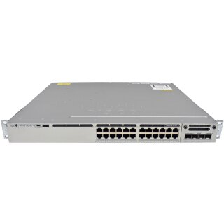 Cisco Catalyst WS-C3850-24P-E 24-Port PoE+ GE Switch + Module C3850-NM-4-1G 1x PSU Rack Ears