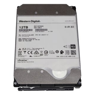 Western Digital Ultrastar DC HC520 12TB 3.5" 7.2K 12G SAS HDD HUH721212AL4200