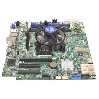 Intel Server Micro-ATX Mainboard S1200SPLR FCLGA1151 i3-1240 v5 4x DDR4 PBA H57532-210 + Heatsink